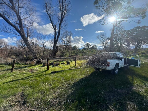 Image of a damaged fence